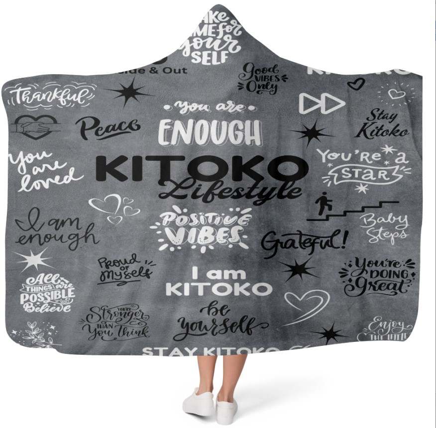 Motivational Wearable Kitoko Fleece Blanket